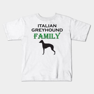 Italian Greyhound Family Kids T-Shirt